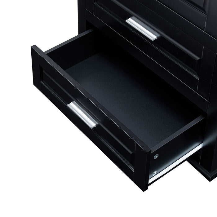 Tall Storage Cabinet With 3 Drawers For Bathroom