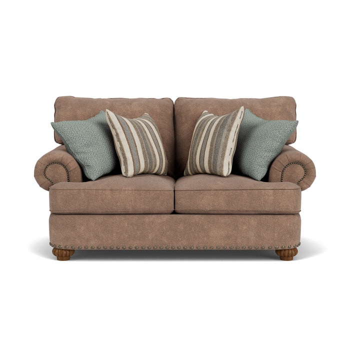 Patterson - Fabric Loveseat, Nailhead Trim