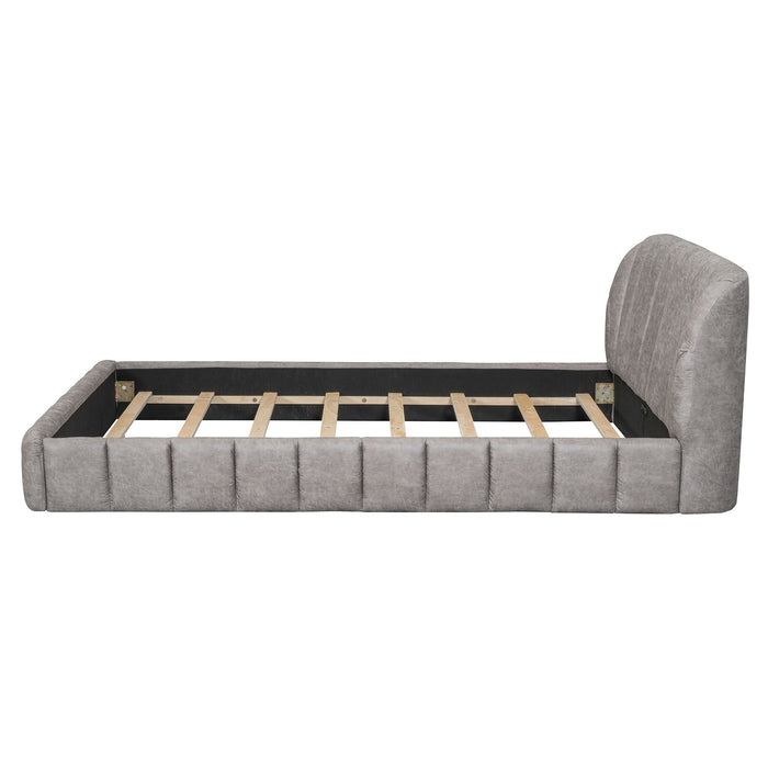 Elegant Design Upholstered Platform Bed