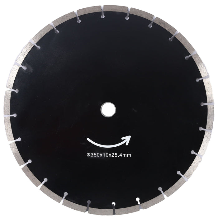 Portable Electric Corded Circular Concrete Saw 14" Wet / Dry Cutter 2600W Green Steel With Water Line & Guide Roller - Green