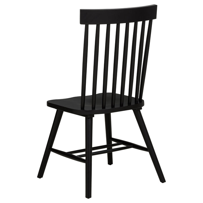 Finley - 5 Piece Dining Set With Round Table And Spindle Back Chairs