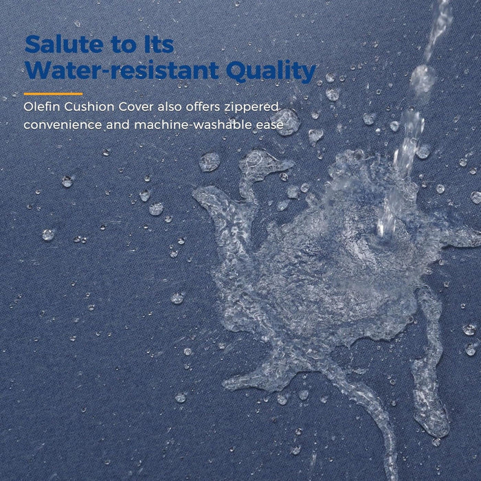 All-Weather Patio Loveseat With Thick Cushions