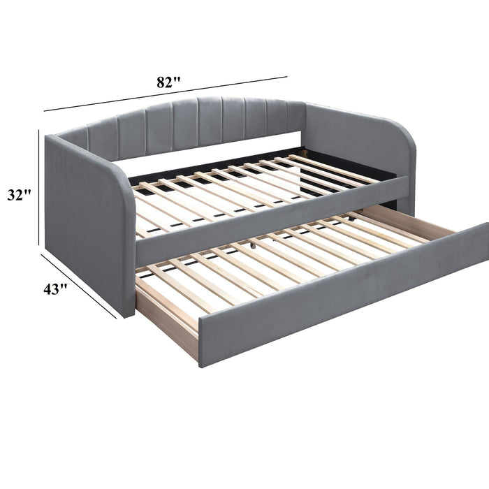 Modern Day Bed Trundle With Slat Support