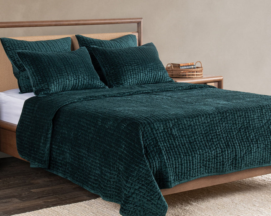 Bari - Velvet Sham - Emerald