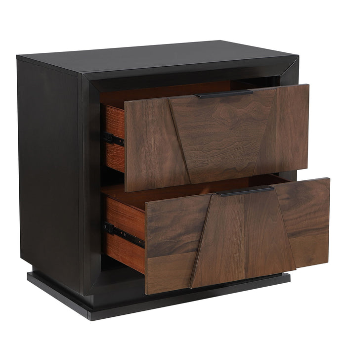 Houston - 2 Drawer Nightstand - Walnut