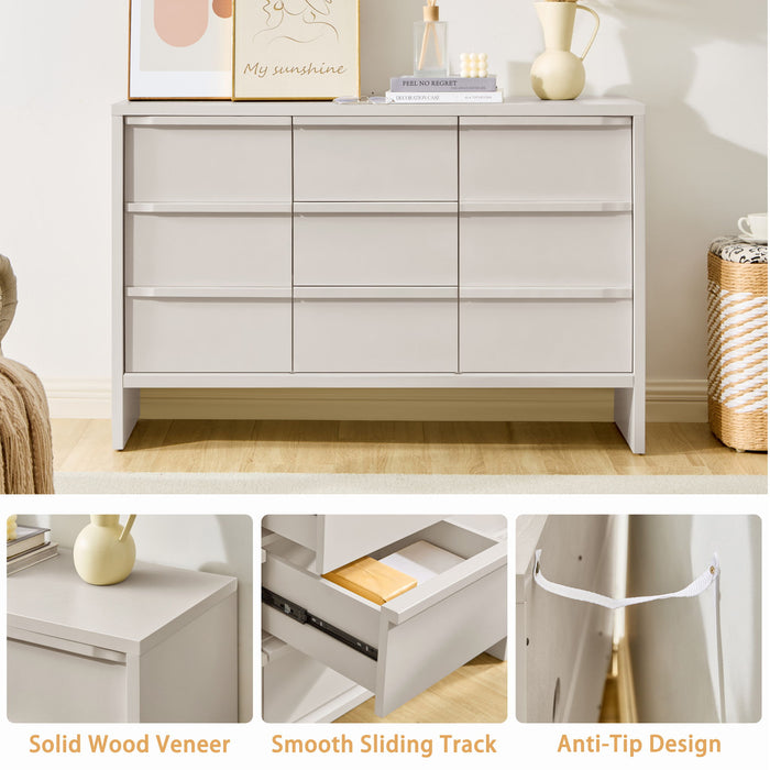 Sideboard Buffet Cabinet With Storage, 2 Doors 3 Drawers
