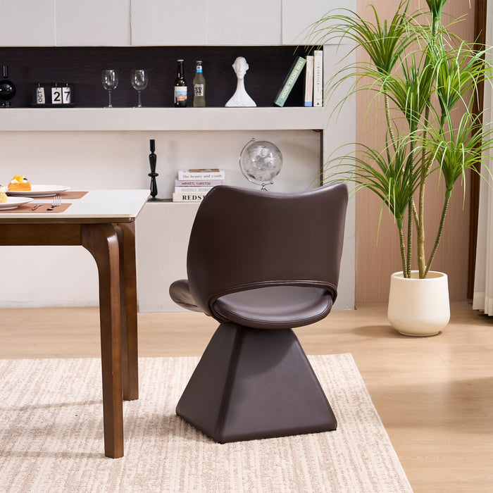 Modern Swivel Dining Chair With High Back