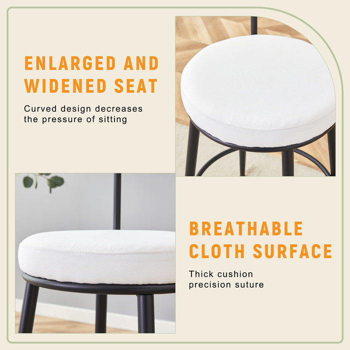 Fashionable Ergonomic High Legged Bar Chairs (Set of 2)