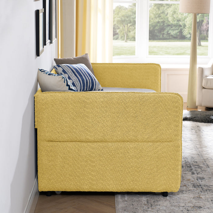 Upholstered Daybed With Pop Up Trundle