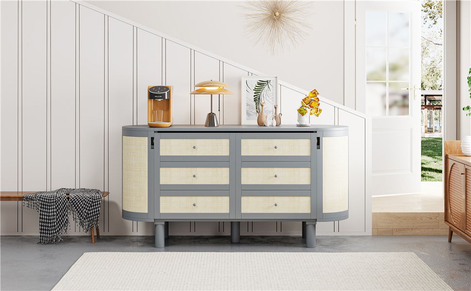 Murphy Bed With Hidden Storage & Modern Woven Design