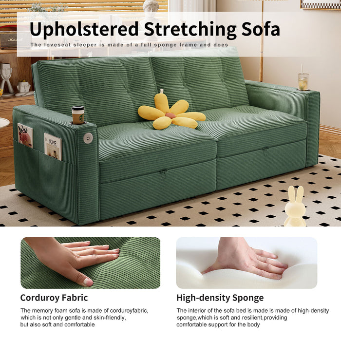 2 In 1 Convertible Sofa Bed For Living Rooms