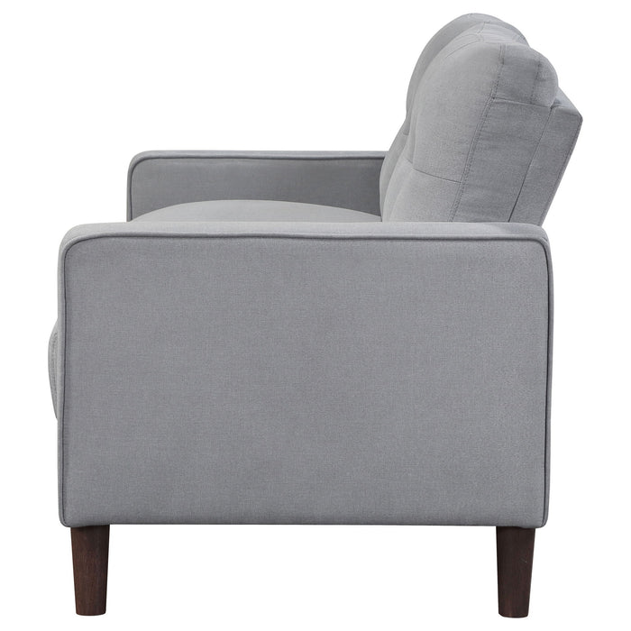 Harvey - Tufted Loveseat With Track Arm Design