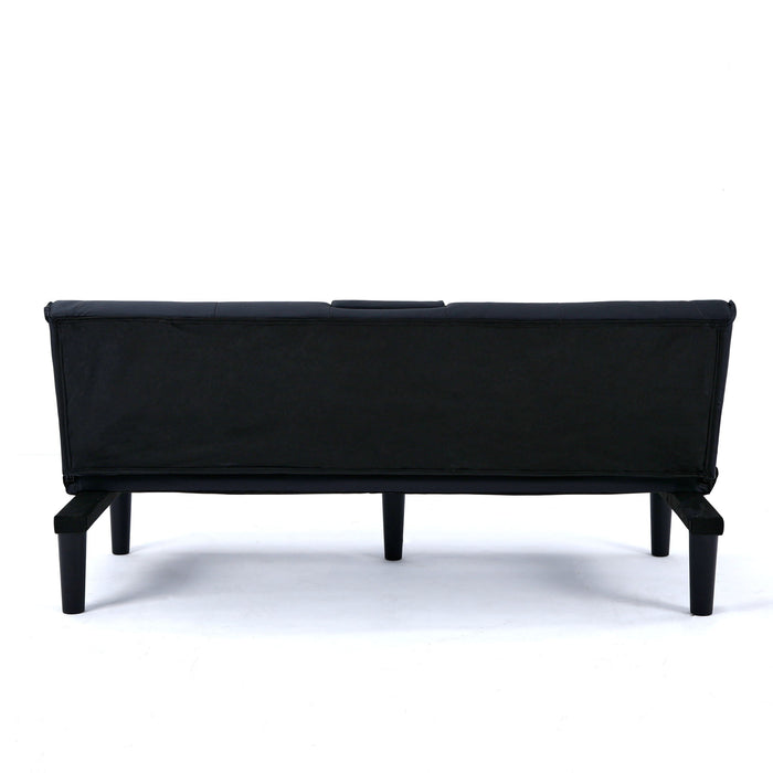 Sofa Bed With Foldable Design And Cup Holder