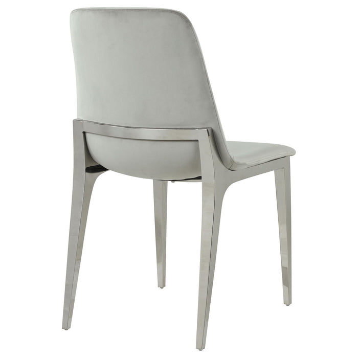 Upholstered Dining Side Chairs (Set of 4) - Gray