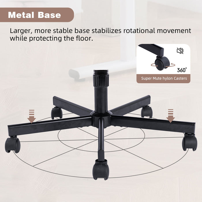 Criss Cross Armrest Office Chair With Wheels