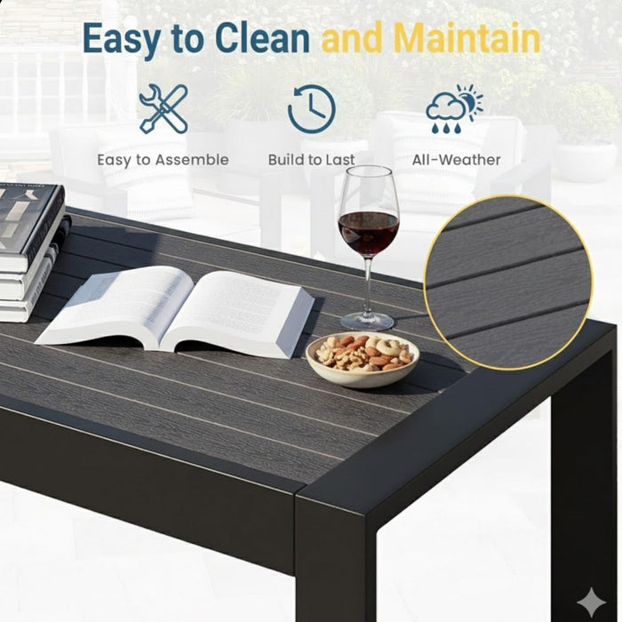 Outdoor Patio Set, All-Weather With Thick Cushions