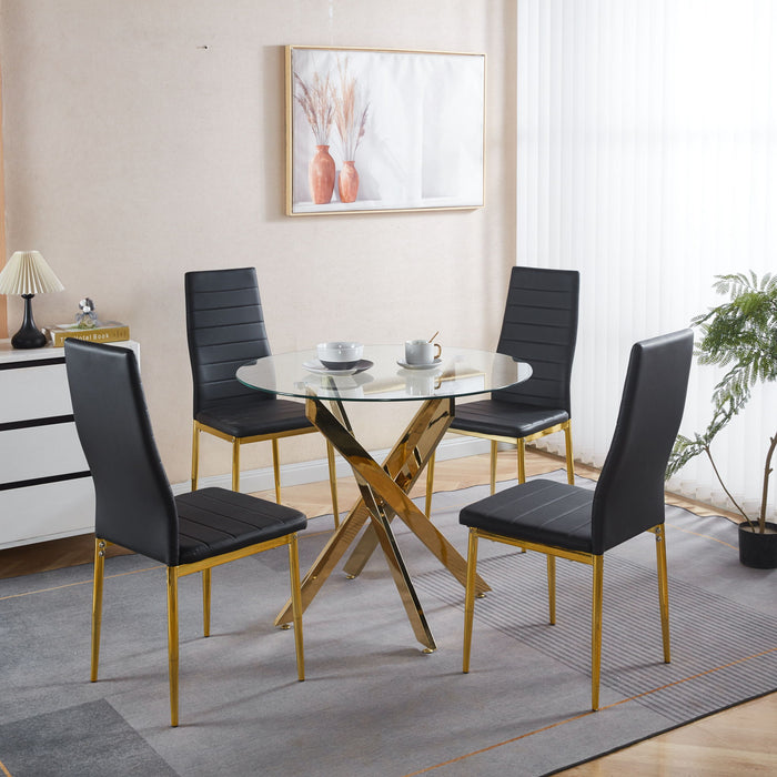 Golden Leg Dining Chair (Set of 4)
