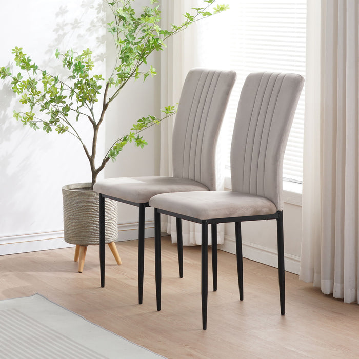 Velvet Dining Chairs For Dining Room (Set of 4)