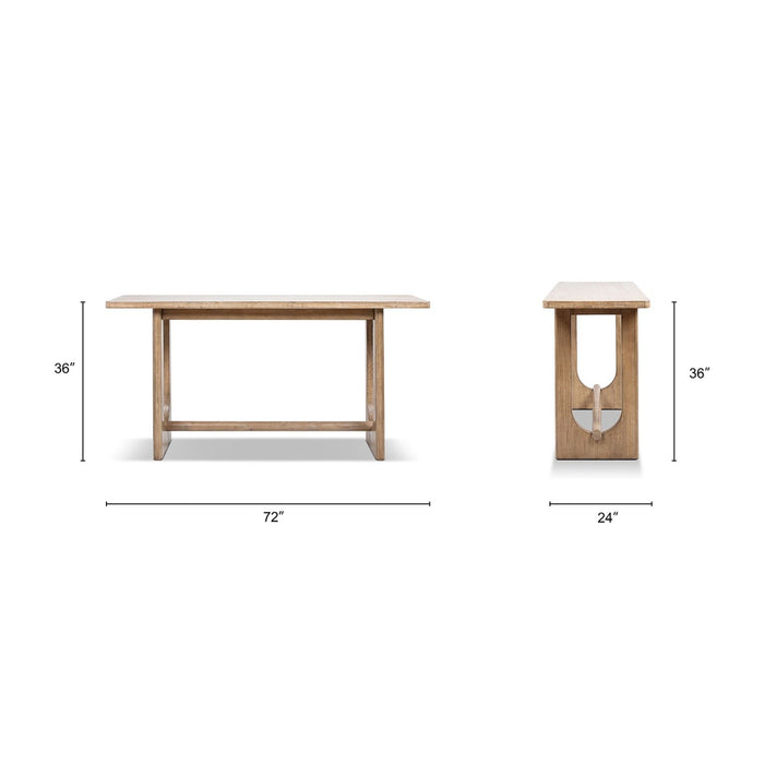 Turnkey - Trestle Console Table - Antique Brown