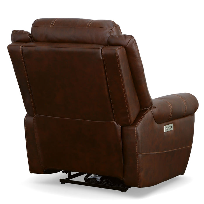 Oscar - Power Recliner With Power Headrest - Pumpernickel