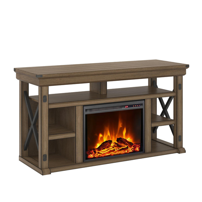 Wildwood - Fireplace TV Stand - Gray