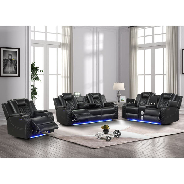 Benz - Power Recliner Set With LED Lighting And USB Charging