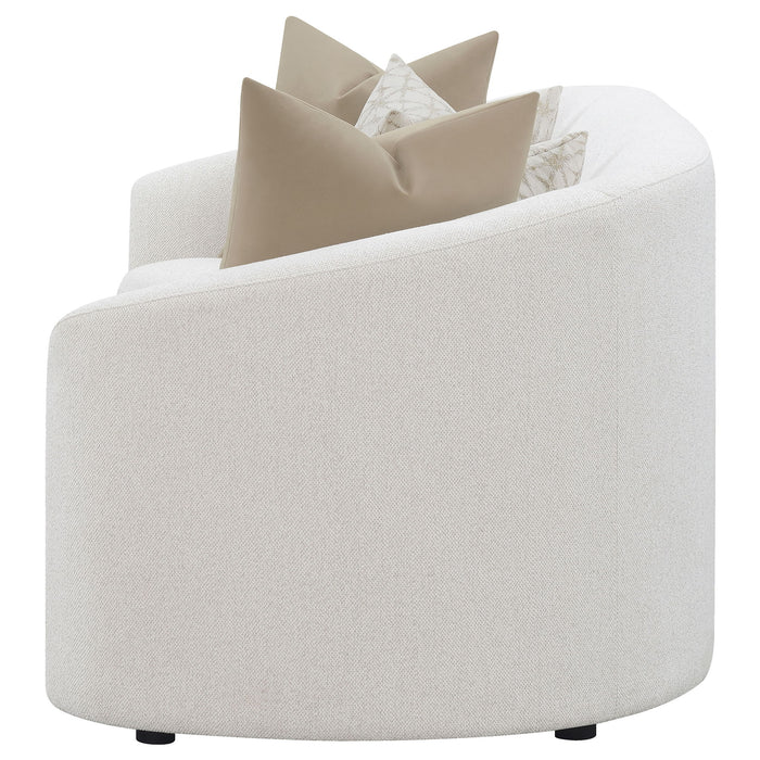 Rory - Sloped Arms Sofa With Pillows - Ivory