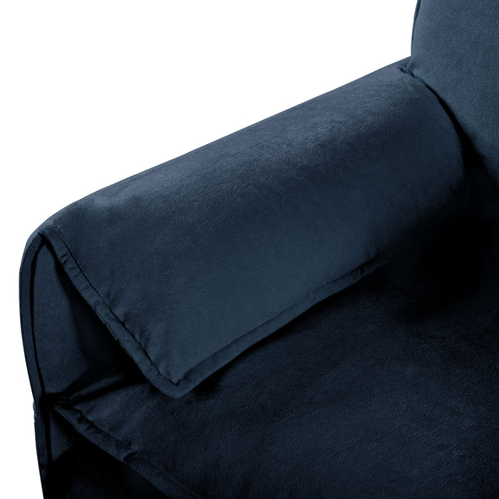 Modern Oversized Deep Seat Sectional Sofa With Pillows