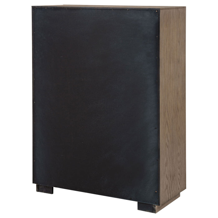 Gibbons Barley - 5 Drawer Bedroom Chest - Brown