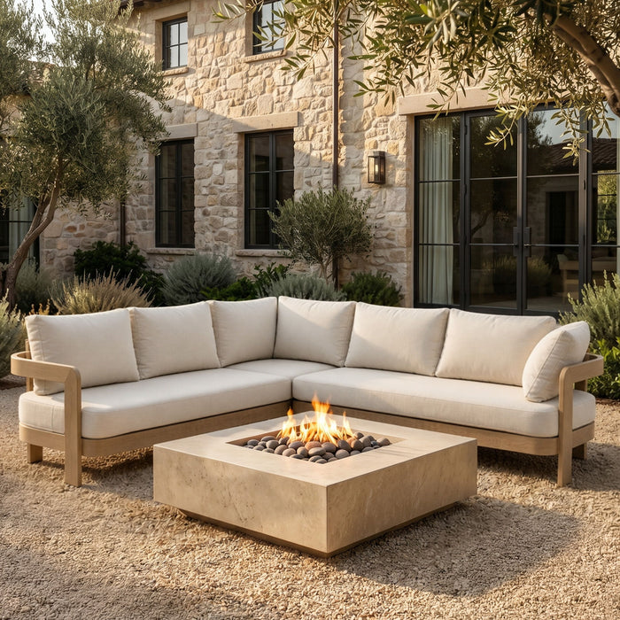Outdoor Patio Sectional Sofa Set - Oak