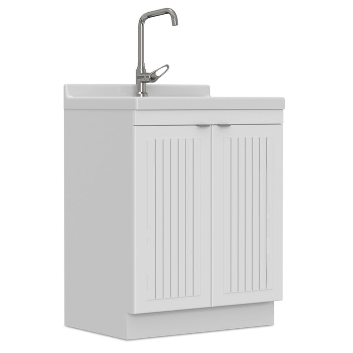 Murphy - Laundry Cabinet & Faucet And Stainless Steel Sink