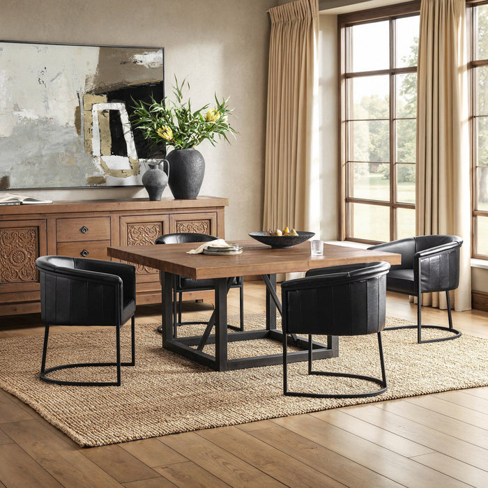 Messina - Dining Table - Brown / Black