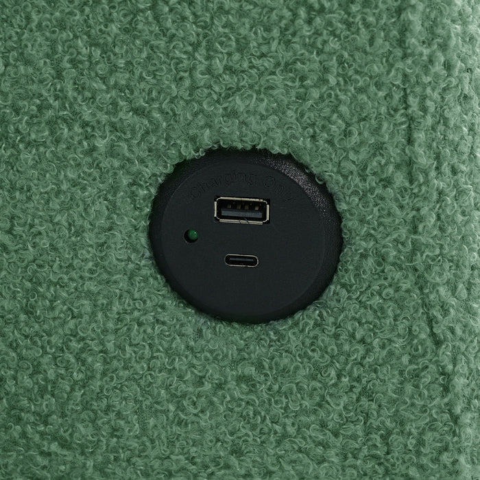 U-Shaped Sectional Sofa Bed With Storage And USB Ports