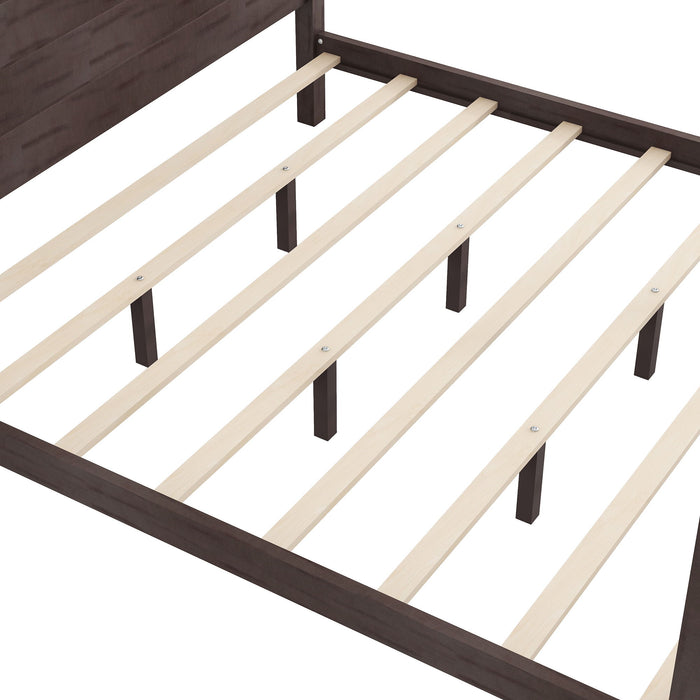 anopy Platform Bed With Headboard And Support Legs