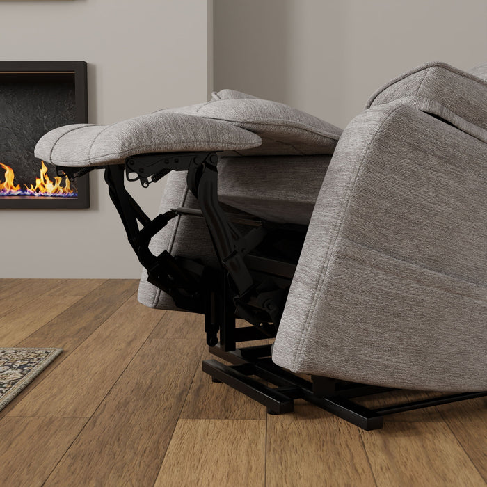 Lucie - Fabric Power Lift Chair - Gray