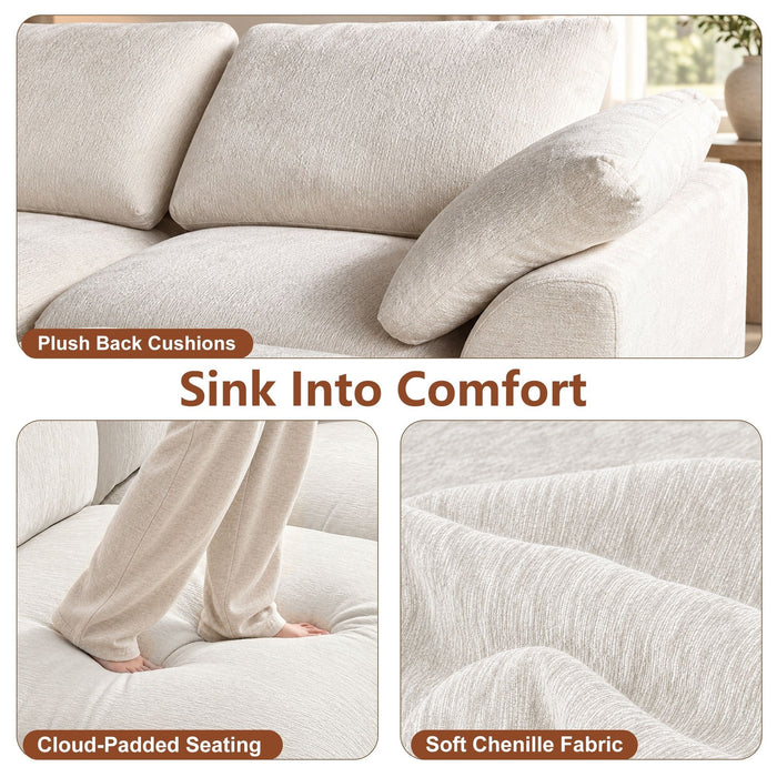 Modular Cloud Couch With Storage Console