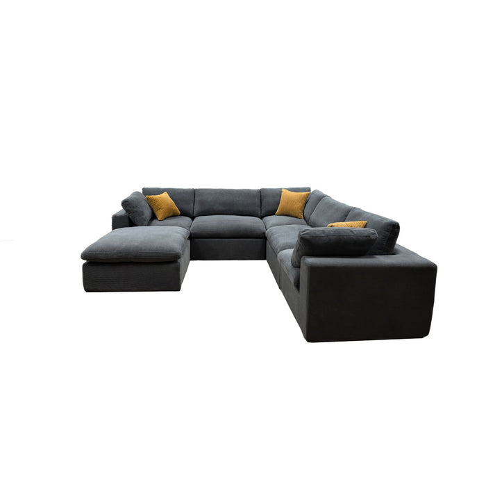 Custom Configuration Modular Sectional & Toss Pillows