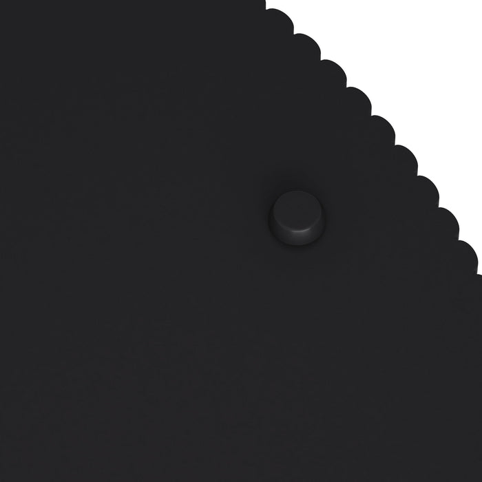 Round Coffee Table With Storage, Vertical Stripe Design