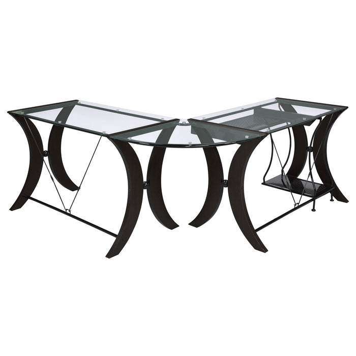 Henley - L Shape Computer Desk - Cappuccino