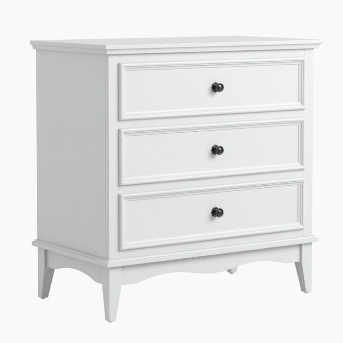3 Drawer Dresser - White