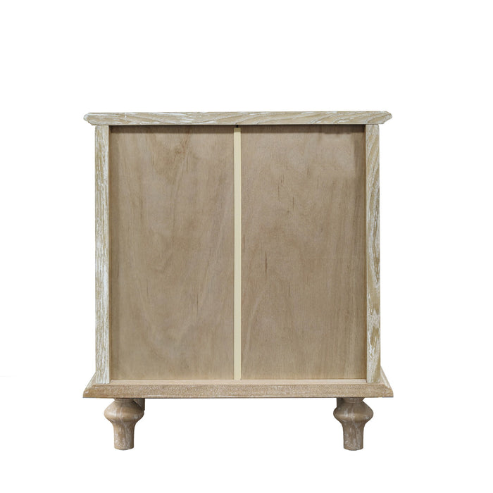 Farmhouse Nightstand With 4 Drawers