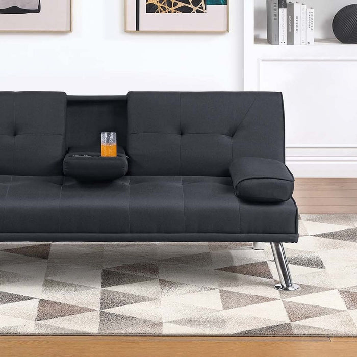 Adjustable Sofa With Fold Down Table And Cup Holders