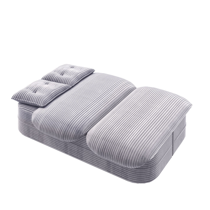 Convertible Floor Sofa Bed With Multi Functional Blanket
