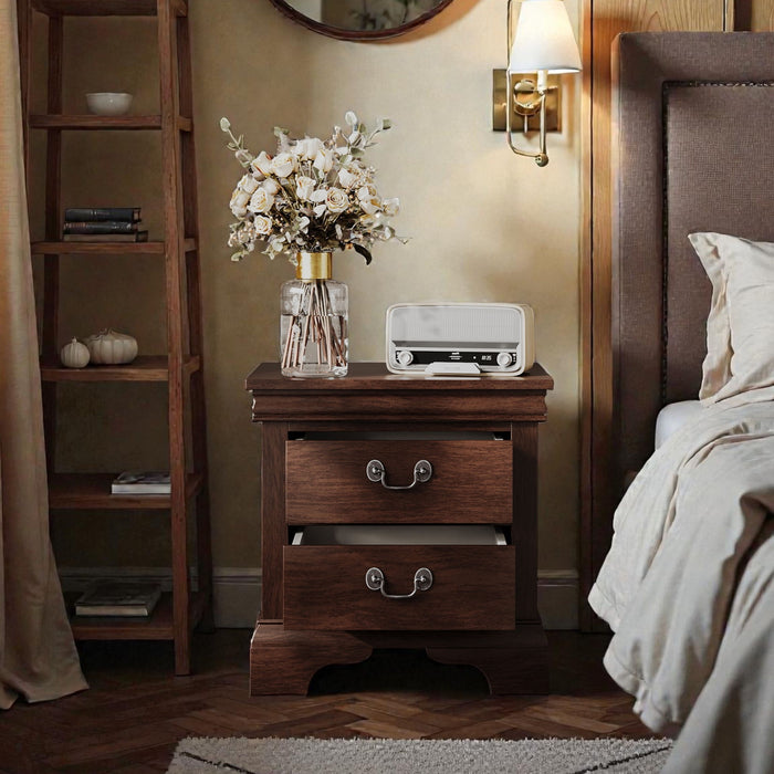 Nightstand With 2 Drawers