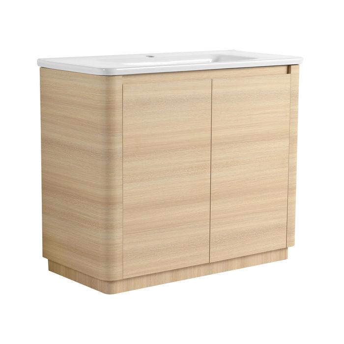 Freestanding Bathroom Vanity With Sink & 2 Soft Close Doors
