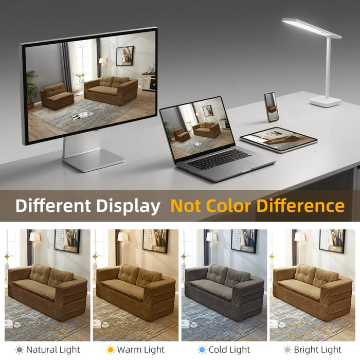 Multi Functional Sectional Sofa Bed With Independent Chaise Lounge And Functional Blanket