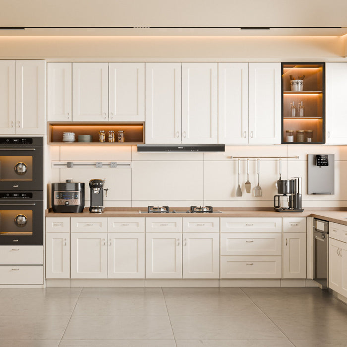 Shaker Wall Cabinet With Soft Close Hinges, Adjustable Shelves, Double Door