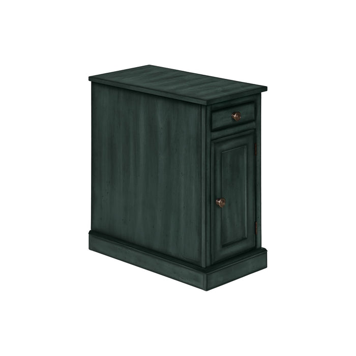 Accent Table With Storage Drawer For Living Room - Blue