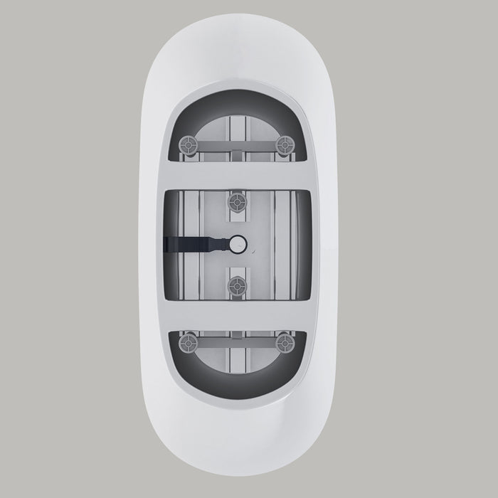 Freestanding Tub With Overflow And Pop Up Drain, Ergonomic Design
