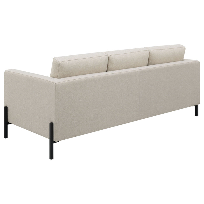 Tilly - 3 Piece Track Arm Sofa Set - Oatmeal